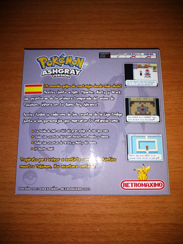 Pokémon Ash Grey Game Boy Advance spagnolo - GBA