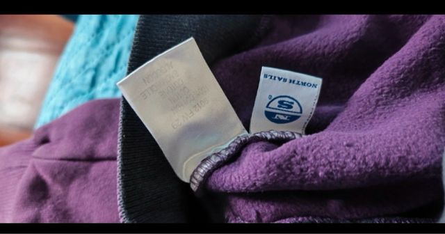 Felpa North Sails mezza zip viola