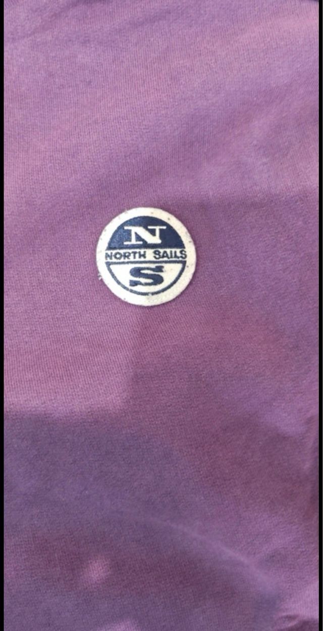 Felpa North Sails mezza zip viola