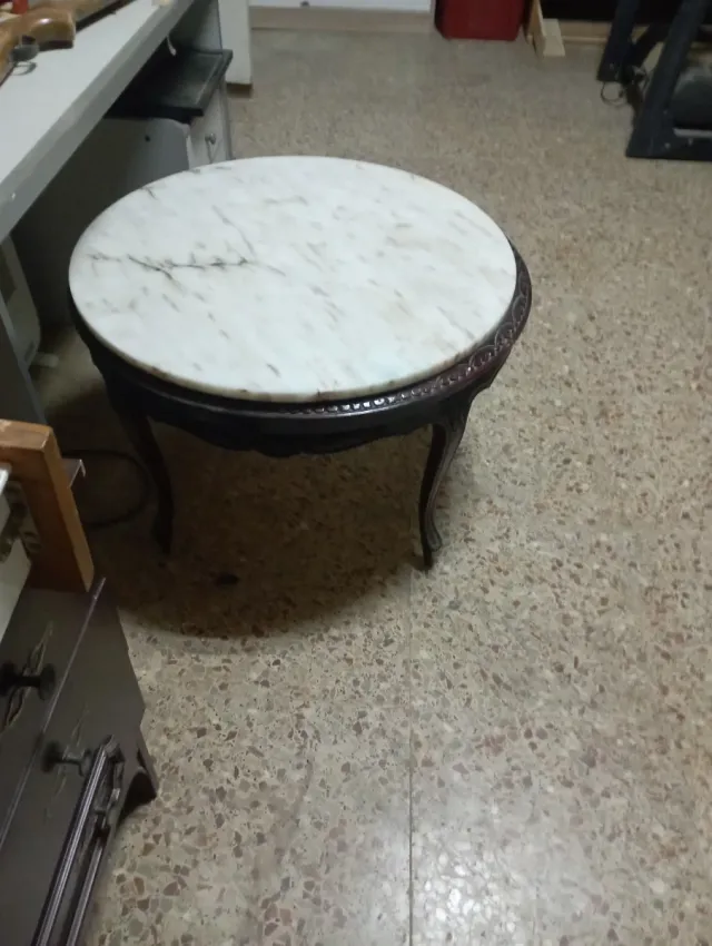 Mesa redonda mármol 75cm diámetro
