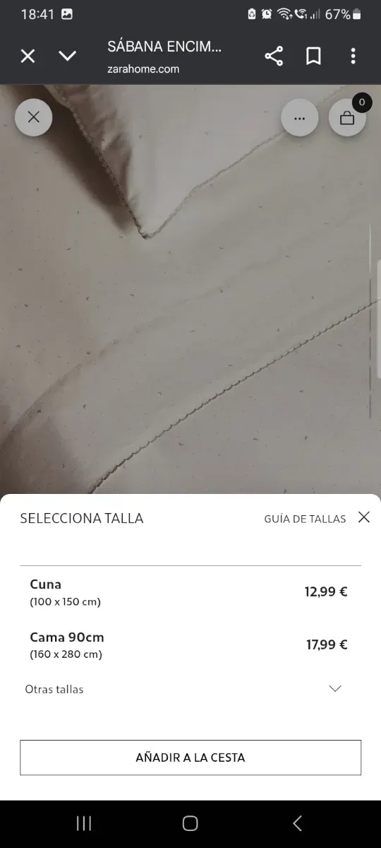 Juego completo de Cuna Zara Home Luna