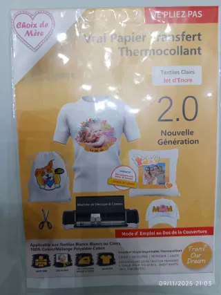 7 Hojas Vinilo Textil y Reglas Camisetas