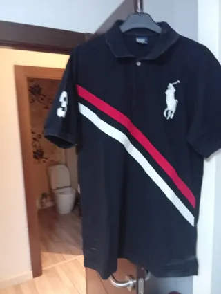 Polo Ralph Lauren Negro Rayas Un solo uso