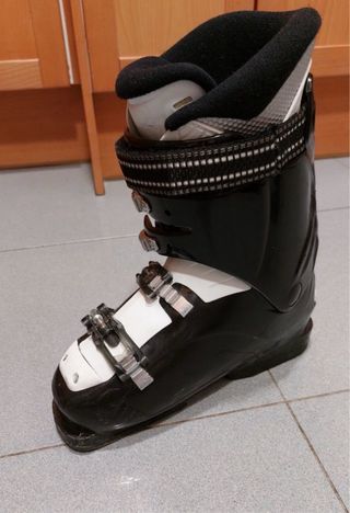 Botas de esquí Wed'ze negras y blancas