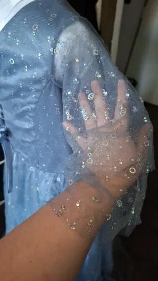 Vestido azul claro estilo Cenicienta