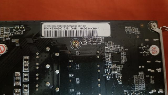 Tarjeta Gráfica Nvidia GeForce GTX 1060 6GB