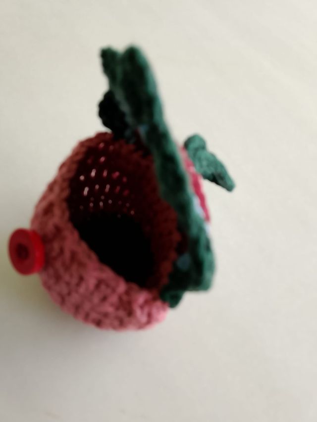 Mini bolso o monedero artesanal crochet