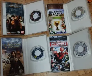 Lote 8 Juegos PSP: Naruto, Star Wars, Marvel y más