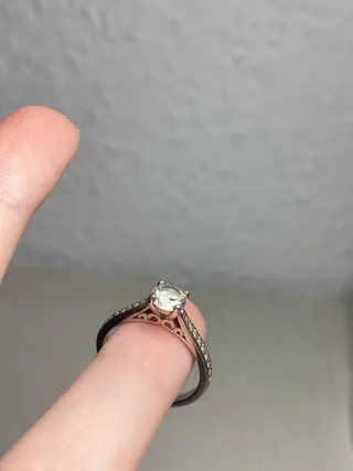 Anillo Plata con Diamante