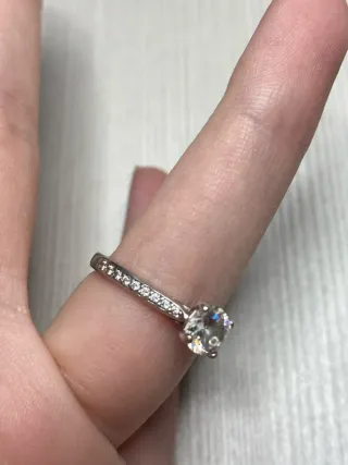 Anillo Plata con Diamante