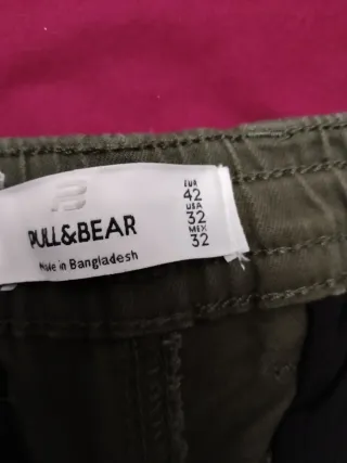 Bermuda cargo verde militar T/42