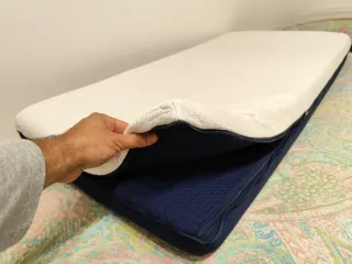 CHOLLO. Cuna bebé con colchón, sábanas, nórdico...