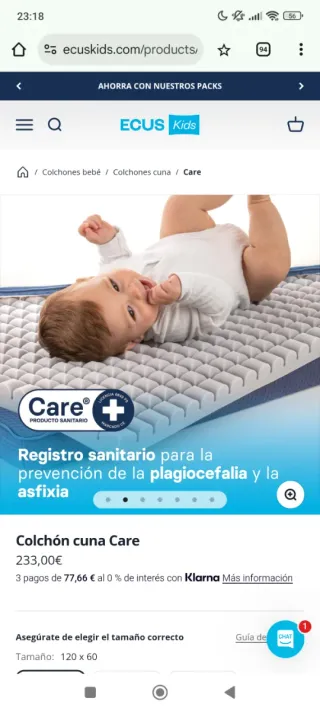 CHOLLO. Cuna bebé con colchón, sábanas, nórdico...