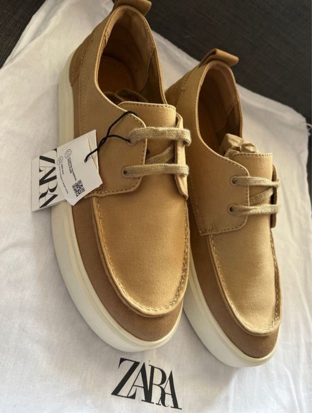 Zapatos Zara Beige/Marrón