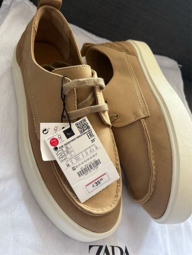 Zapatos Zara Beige/Marrón
