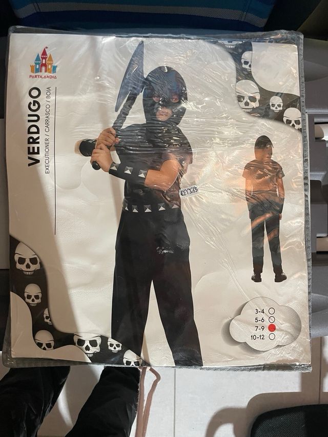 Disfraz verdugo niño talla 7-9