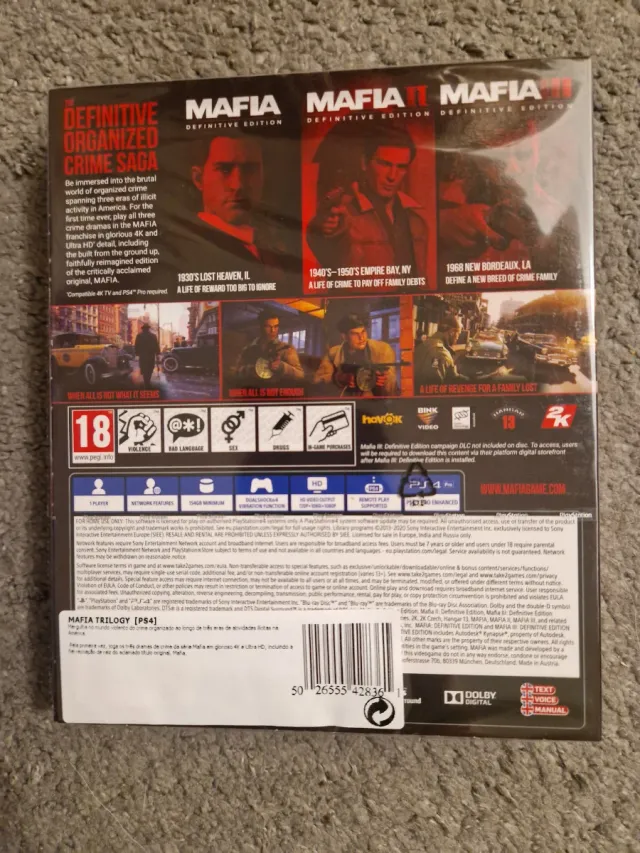 Mafia Trilogy Special Edition PS4 Nuevo Precintado