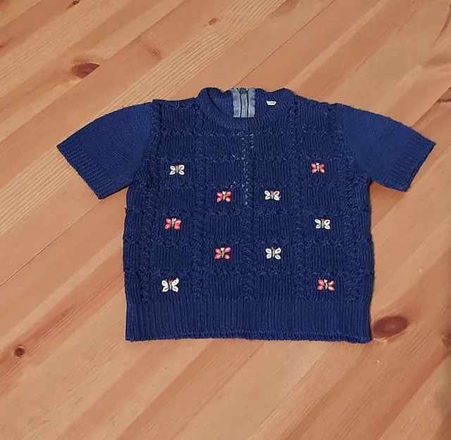 Jersey bebé azul con mariposas