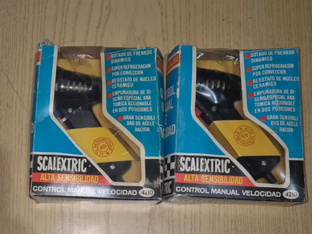 2 Mandos Scalextric Control Manual Velocidad 4210