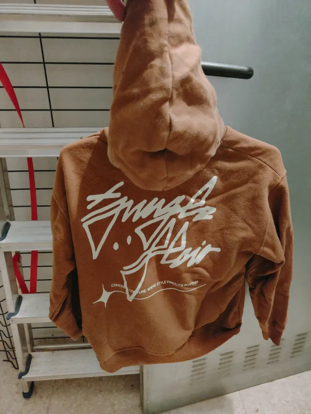 Sudadera marrón Zara 