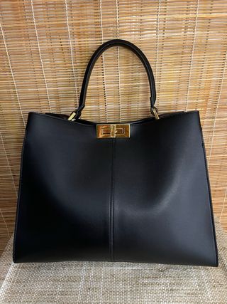Borsa Fendi Peekaboo Pelle Nera