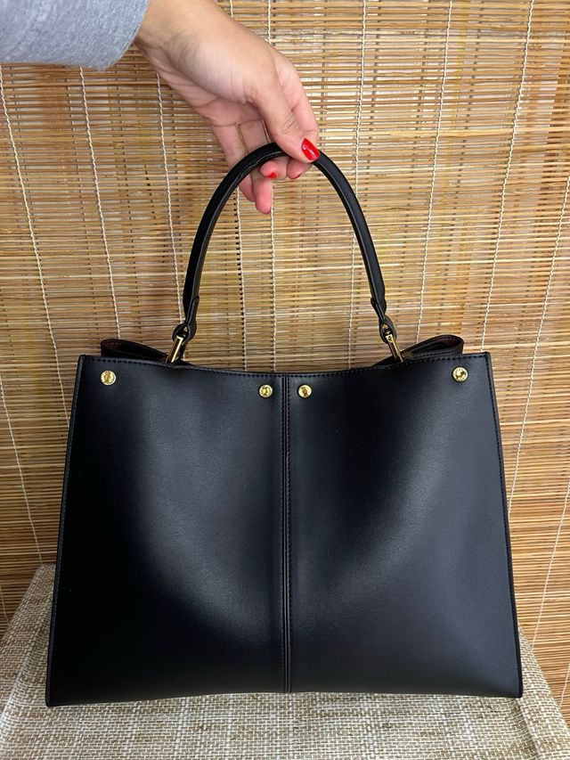 Borsa Fendi Peekaboo Pelle Nera