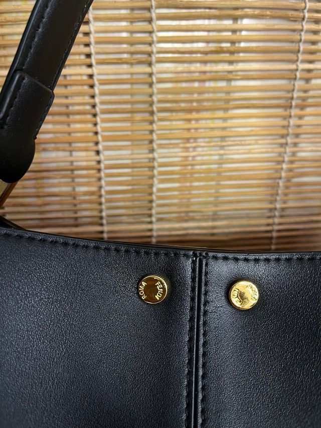Borsa Fendi Peekaboo Pelle Nera