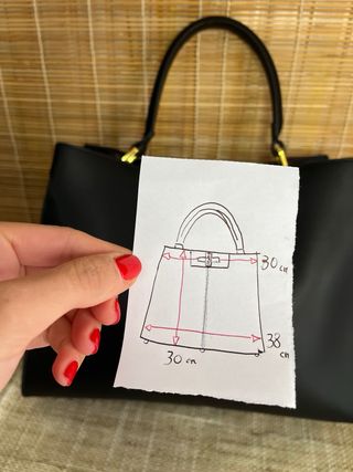 Borsa Fendi Peekaboo Pelle Nera