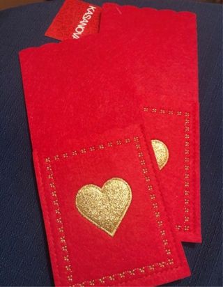 Set portaposate Kasanova cuori dorati