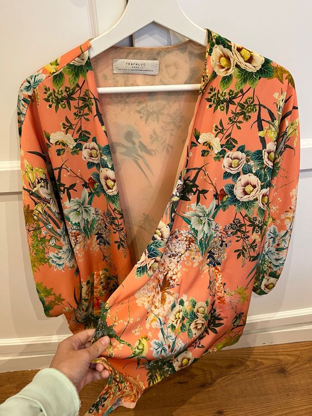 Kimono Zara flores