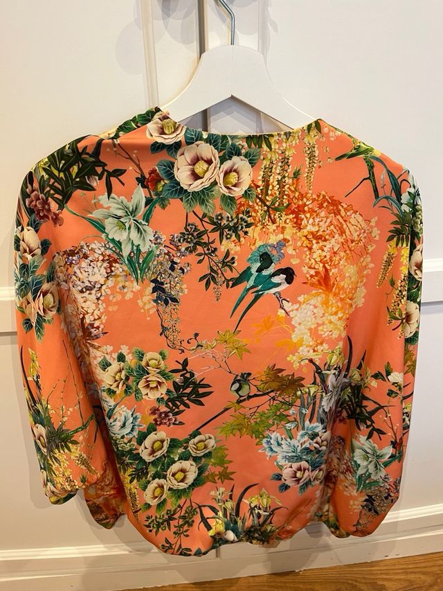 Kimono Zara flores