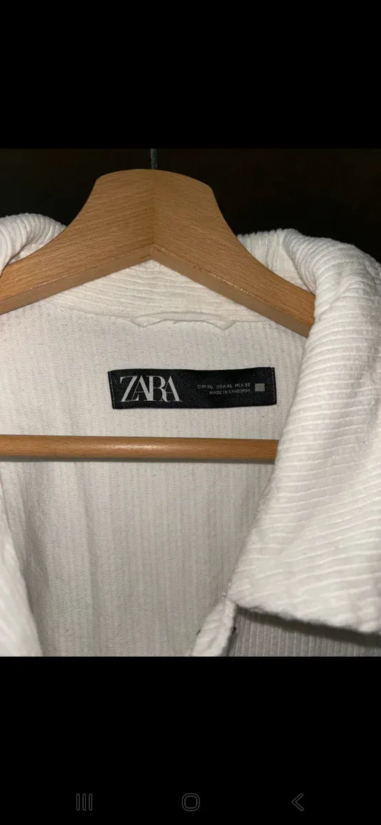 Chaqueta Zara pana blanca Talla XL