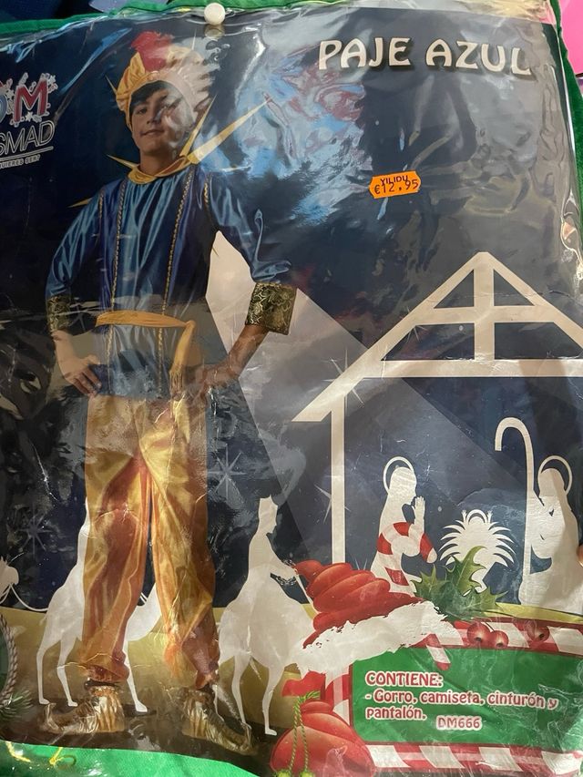 Disfraz Paje Infantil Tallas 7-9