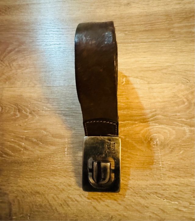 Cinturón G-Star Marrón y Plateado