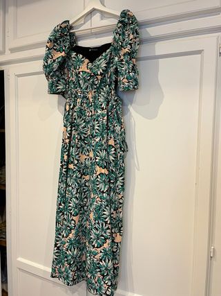 Vestido Zara flores midi