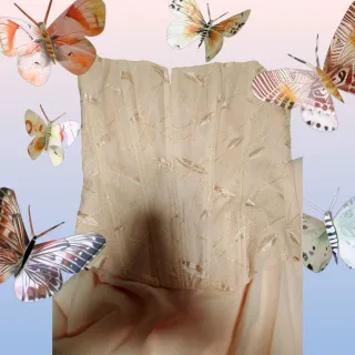 Abito da sera pesca con corsetto