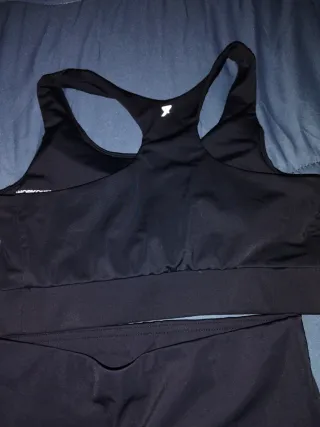 Conjunto deportivo mujer negro multicolor