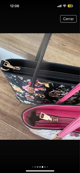 Lote 2 bolsos flores