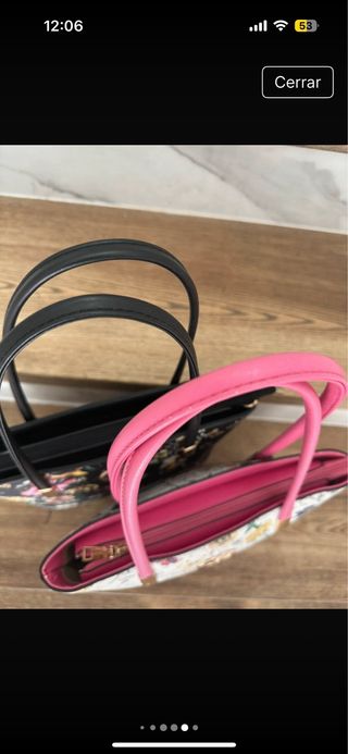 Lote 2 bolsos flores