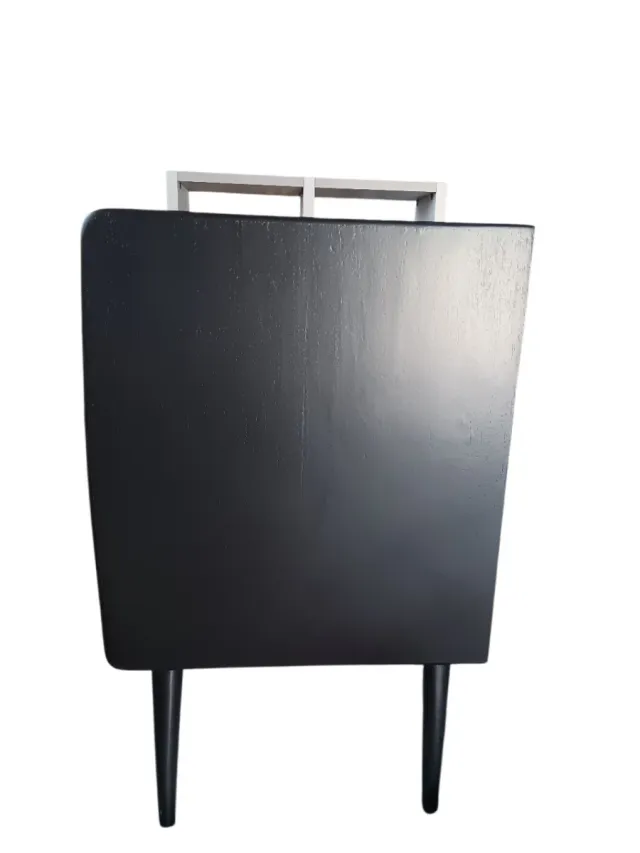 Coppia Comodini Vintage Legno Intarsiato