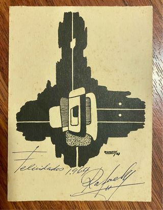 Tarjeta Felicitación de Rafaely (Año 1963-1964).