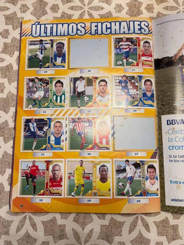 Álbum cromos Liga BBVA 2011-12