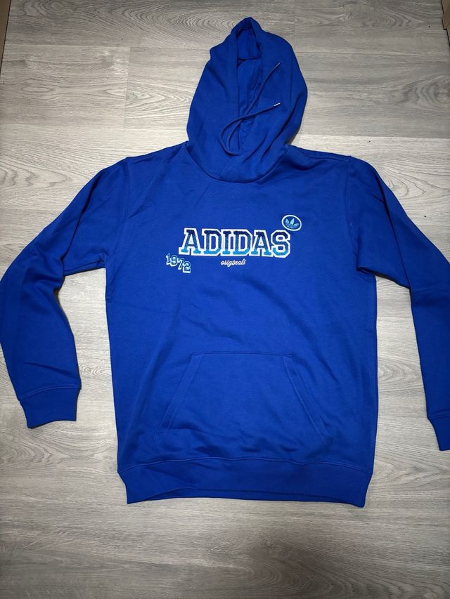 Sudadera Adidas Azul con Logo Vintage