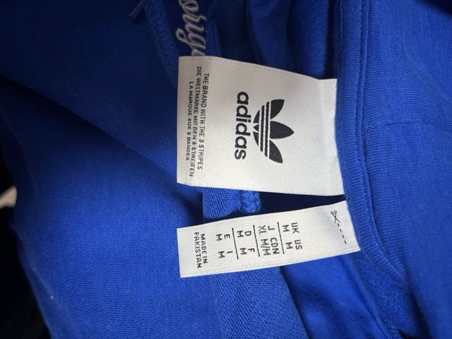 Sudadera Adidas Azul con Logo Vintage