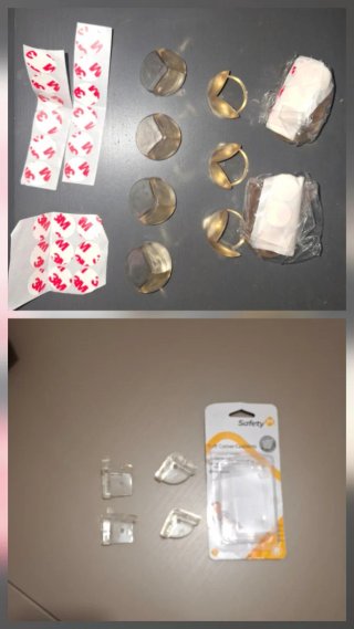 Protectores de esquinas 3M para bebés.