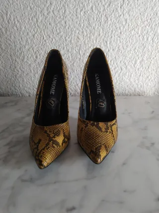 Zapatos de tacón Kamome piel serpiente