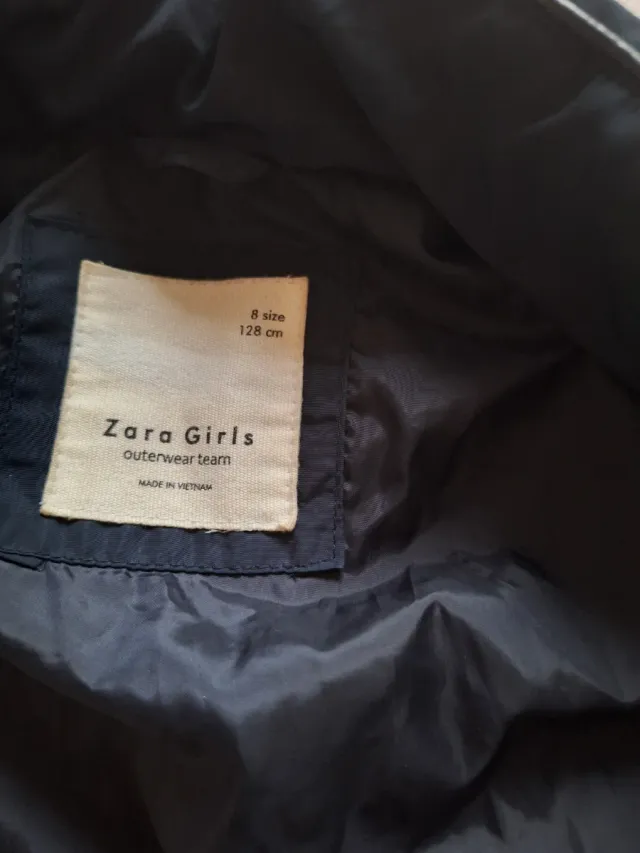 Abrigo niña Zara T8 (128 cm) azul