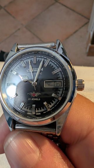 Orologio Citizen Automatico Uomo Nero Argento