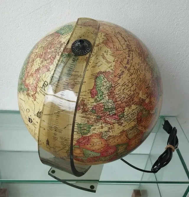 Globo terráqueo antiguo