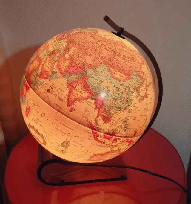 Globo terráqueo antiguo